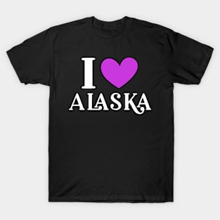 I Love Alaska State T-Shirt